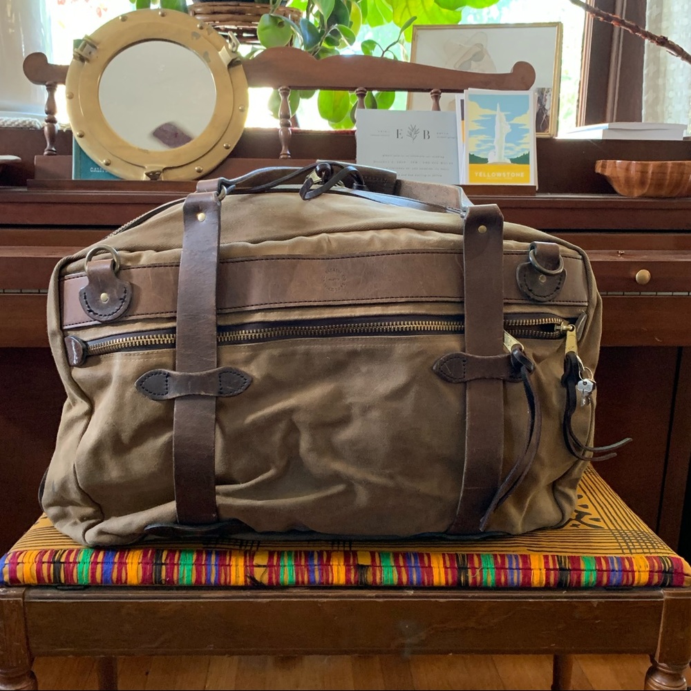 Vintage Filson Rugged Twill Pullman Suitcase small